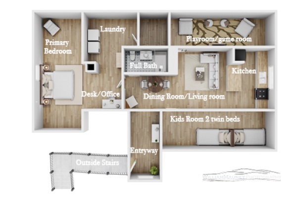 View of the inside of The Penthouse