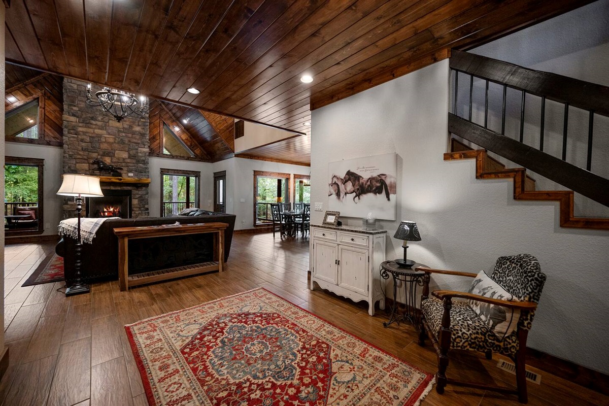 Warm and inviting entryway