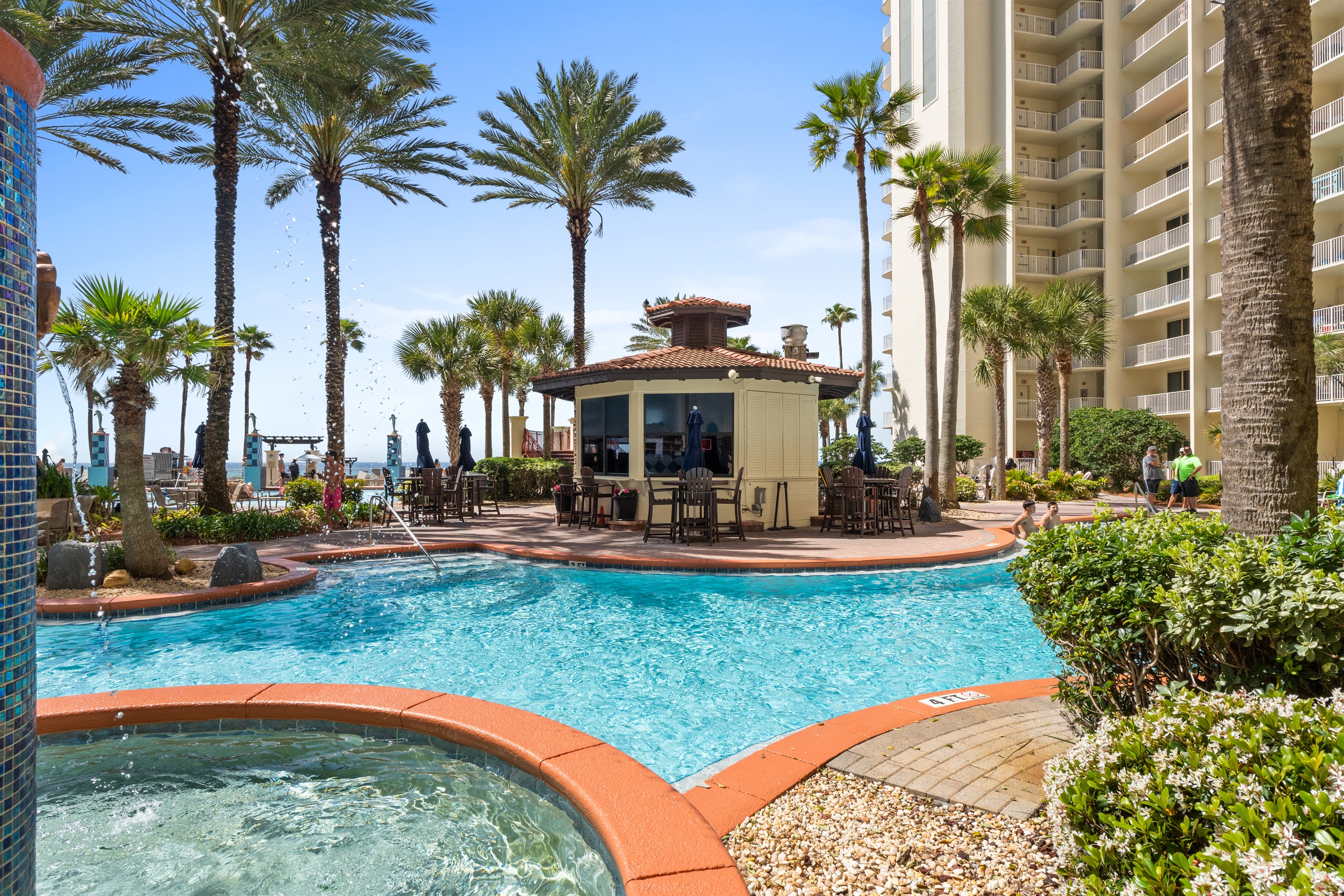 Swim right up to the grill shack!