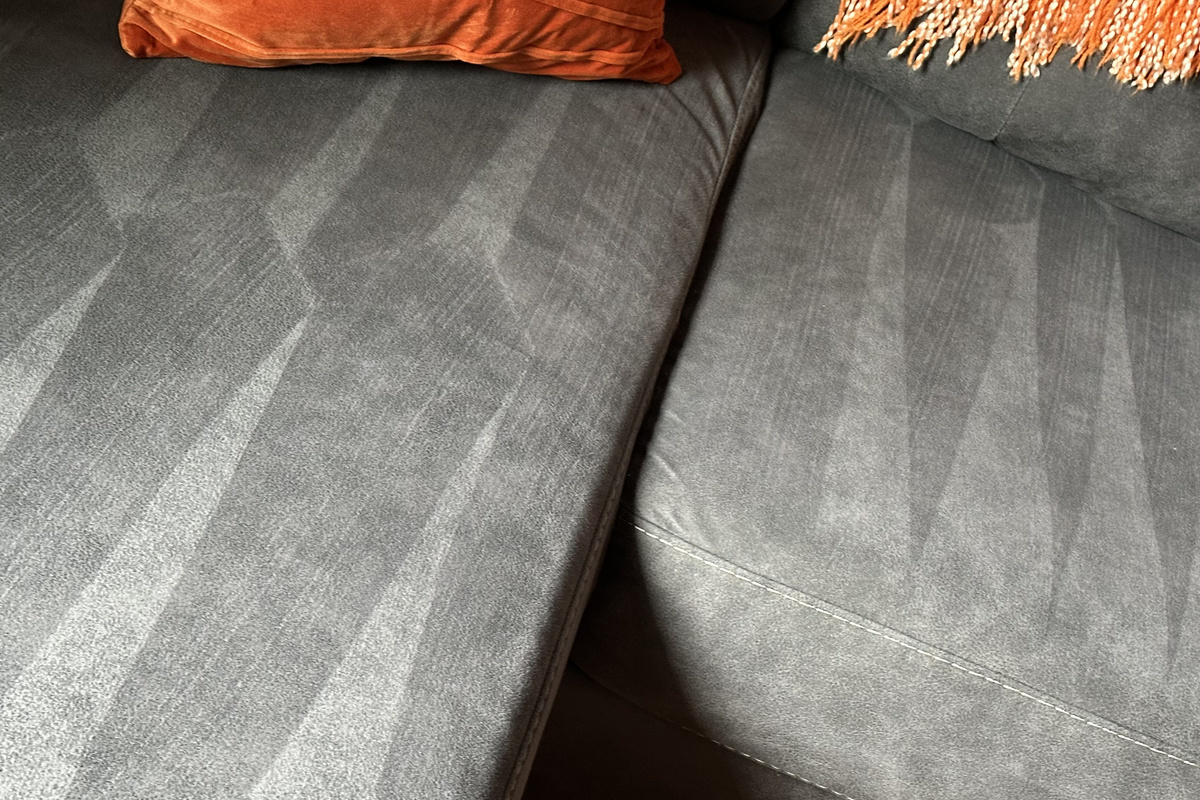 Did you say clean? Look for the vacuum and steam cleaner marks on the furniture to know it's clean!