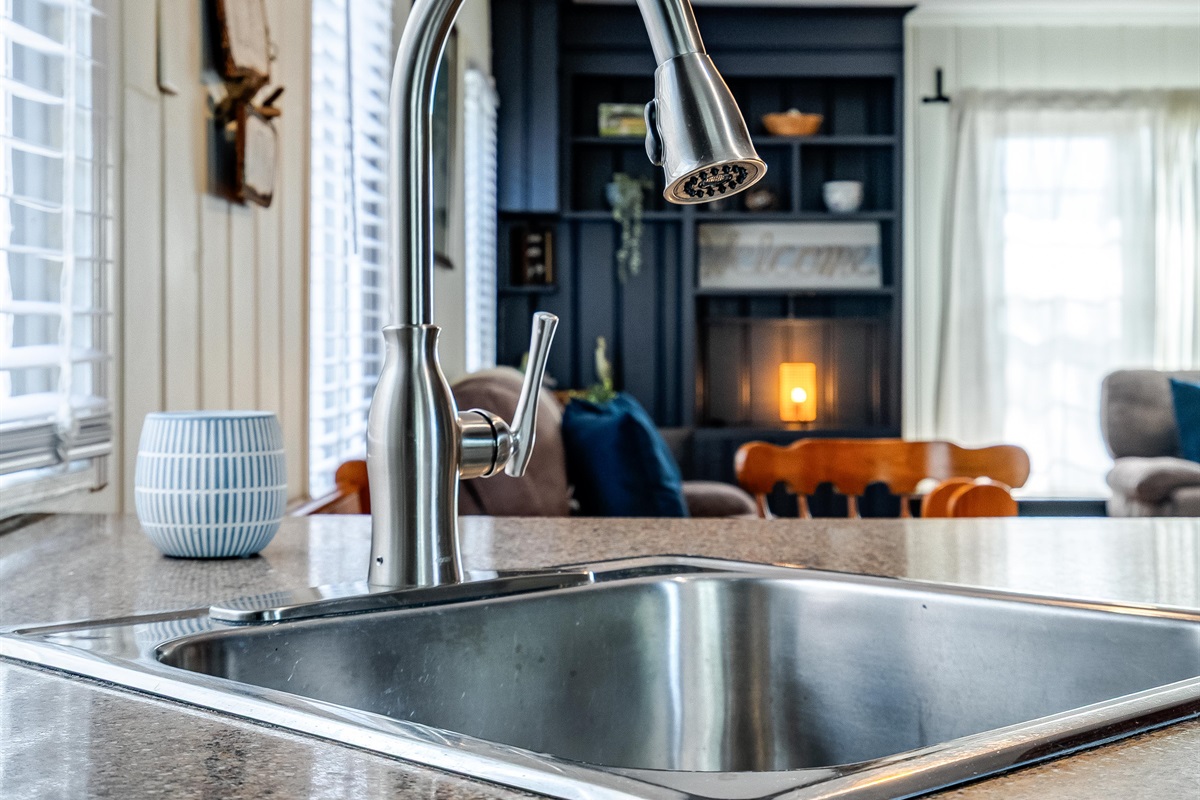 A soft glow from the lamp sets the evening tone.