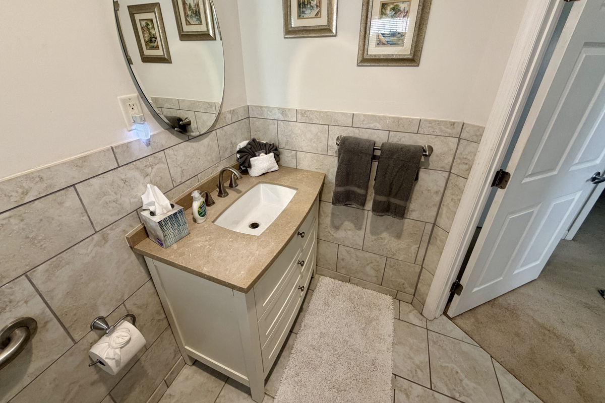3rd Bathroom with stand alone shower- right off the kitchen