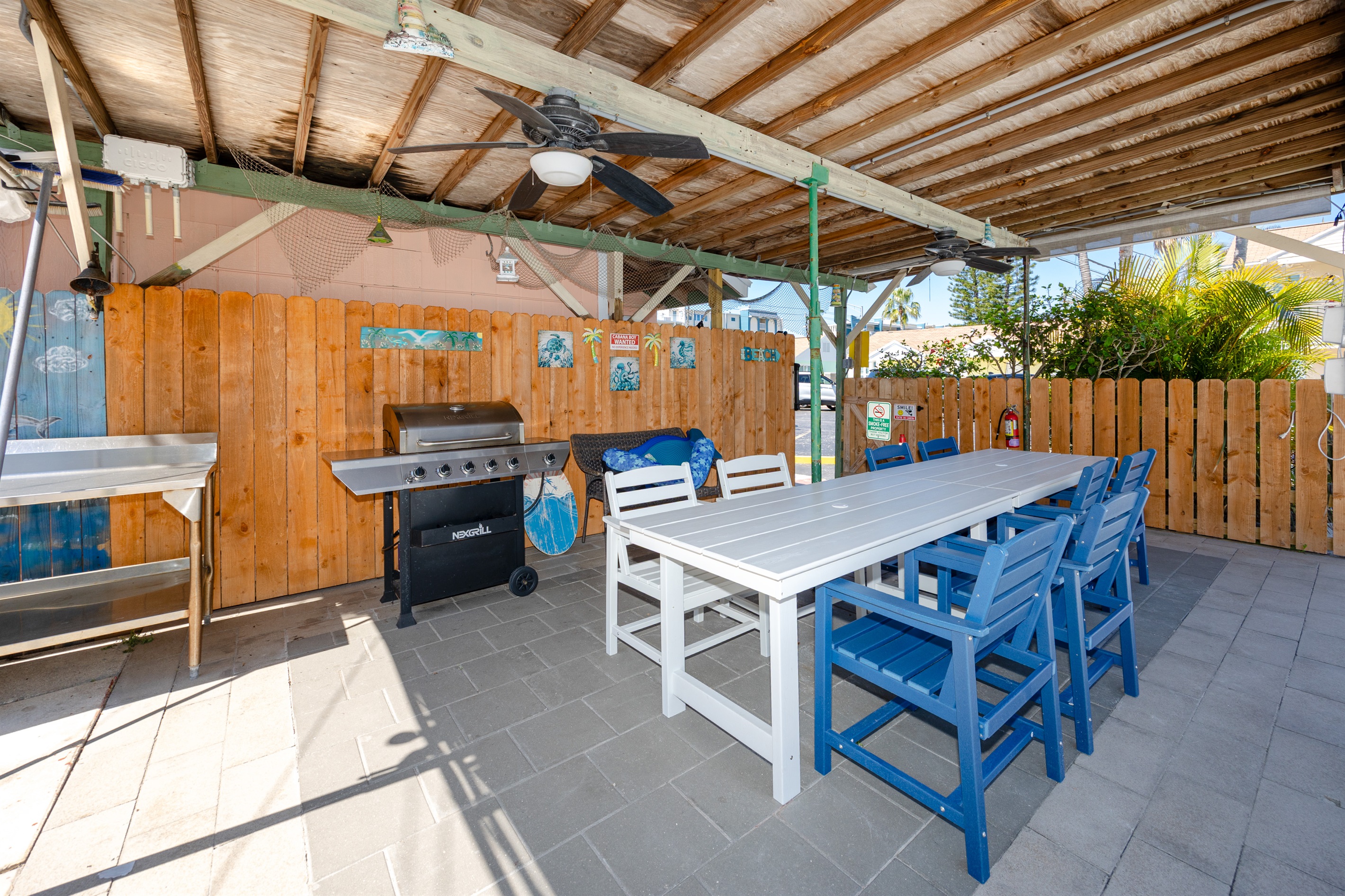 Community Grill Area and Seating