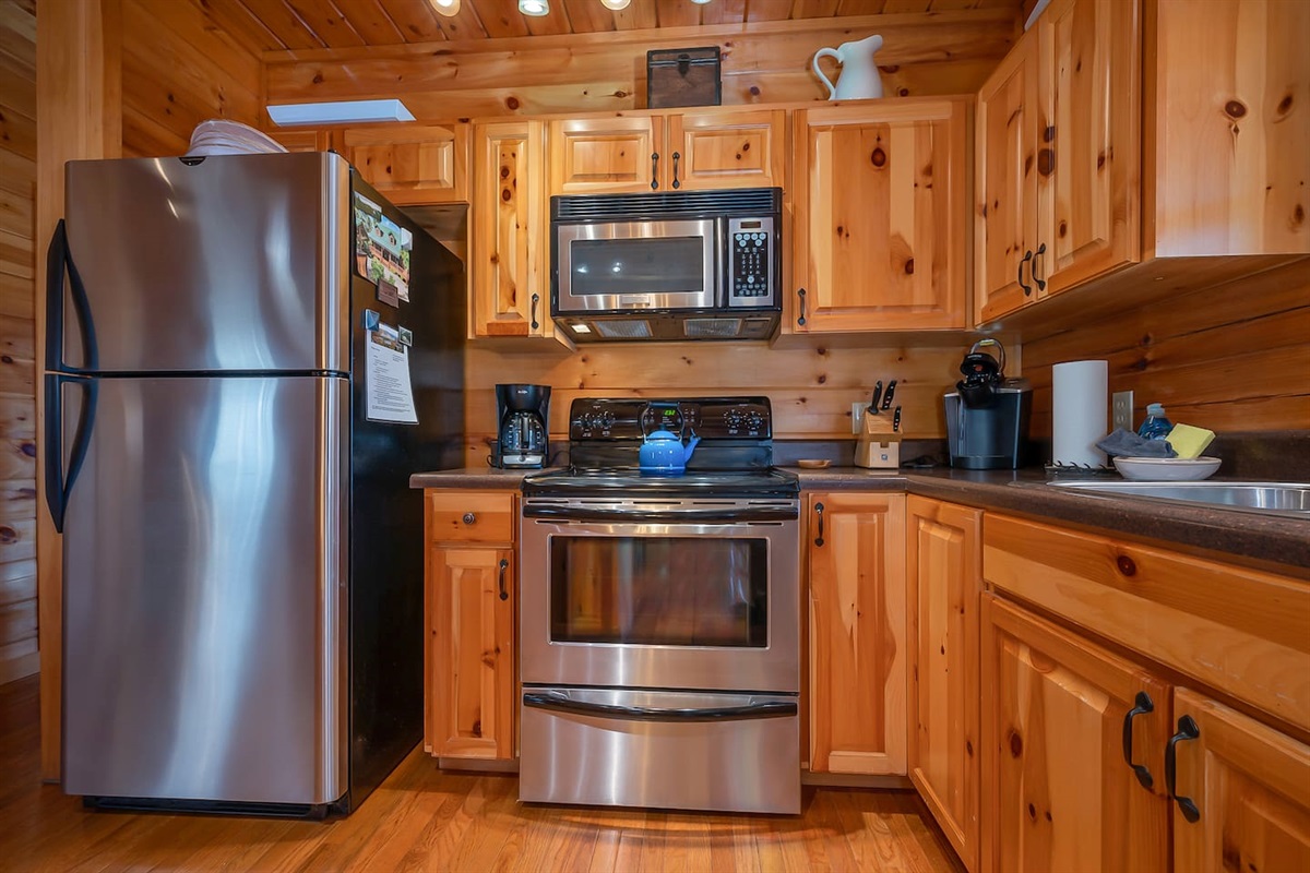 Modern and updated kitchen