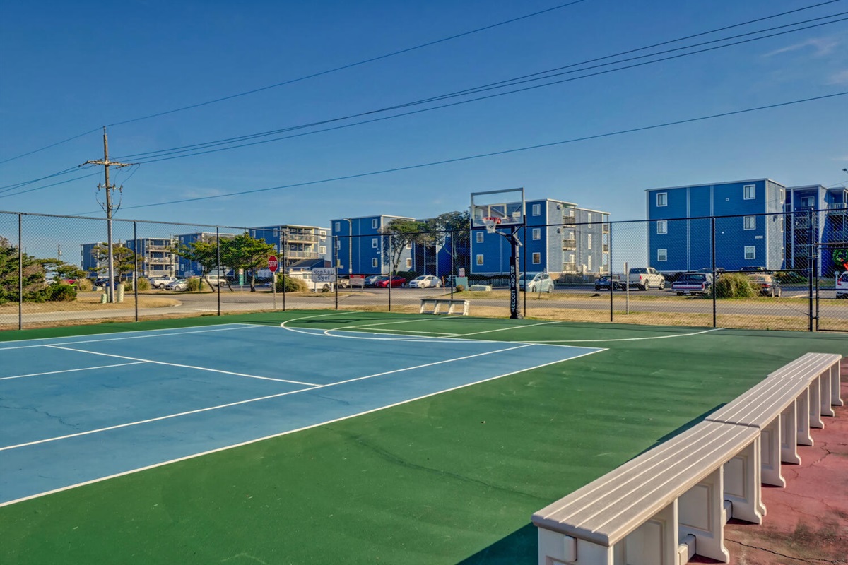 Community basketball court