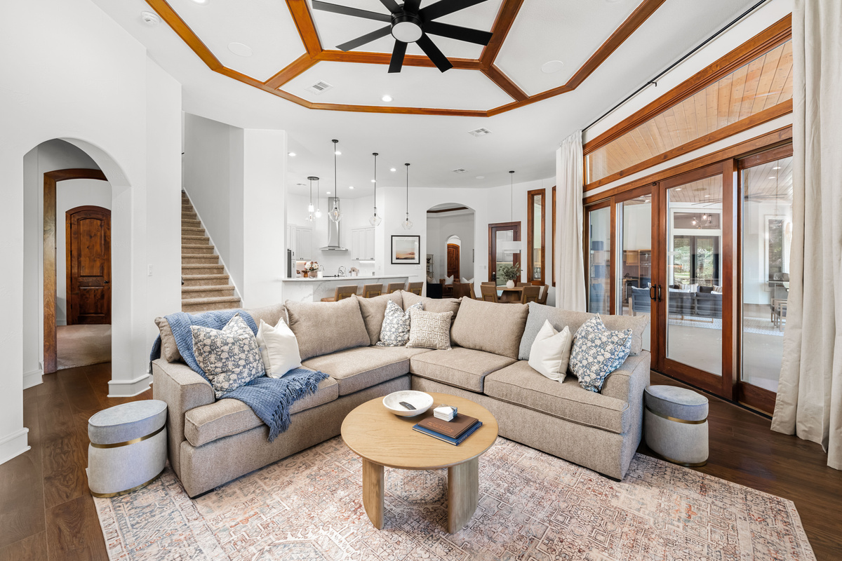 A comfortable space to relax, unwind, and enjoy the convenience of a sofa bed.