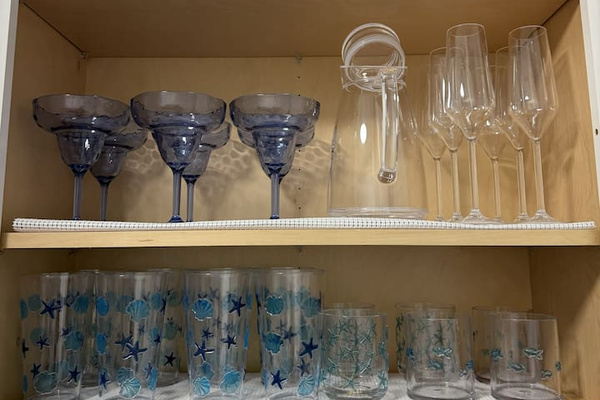 BPA Free cups for outside dining.