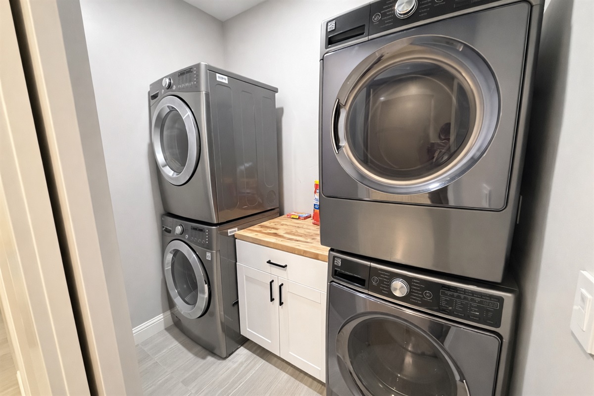 Laundry Room- Two washers and two dryers.