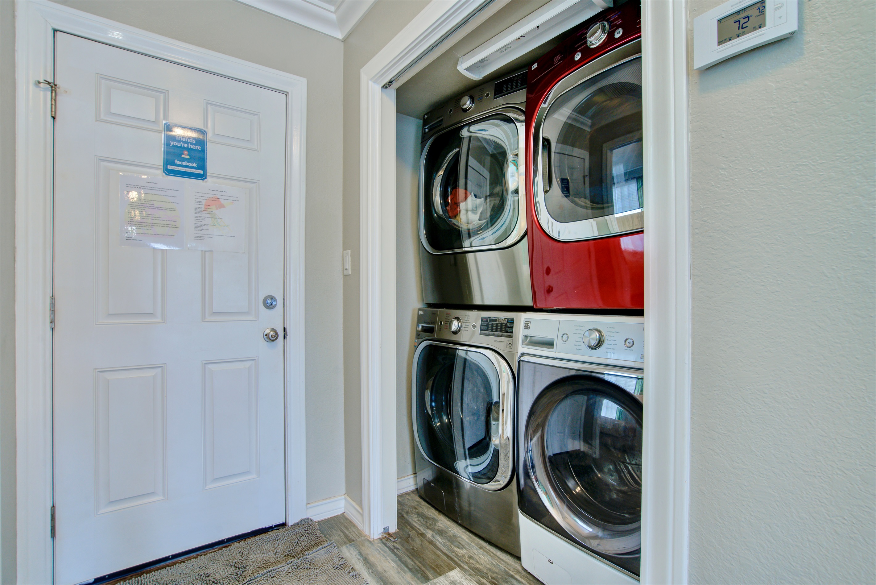 Washer and dryers for customer use