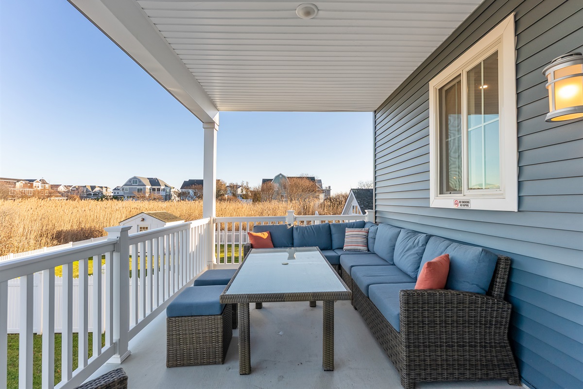 Covered 2nd Floor Private Rear Balcony