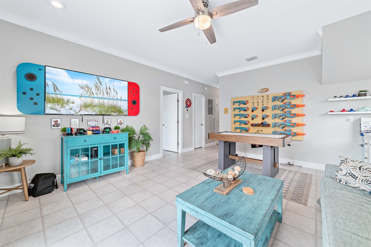 Unwind on the sandy shores or snuggle up in our indoor living space.