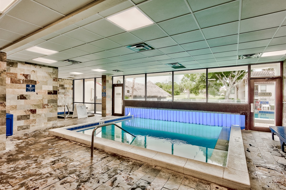 Indoor/Outdoor Pool + Indoor Hot Tub at the Tops'l Fitness Center