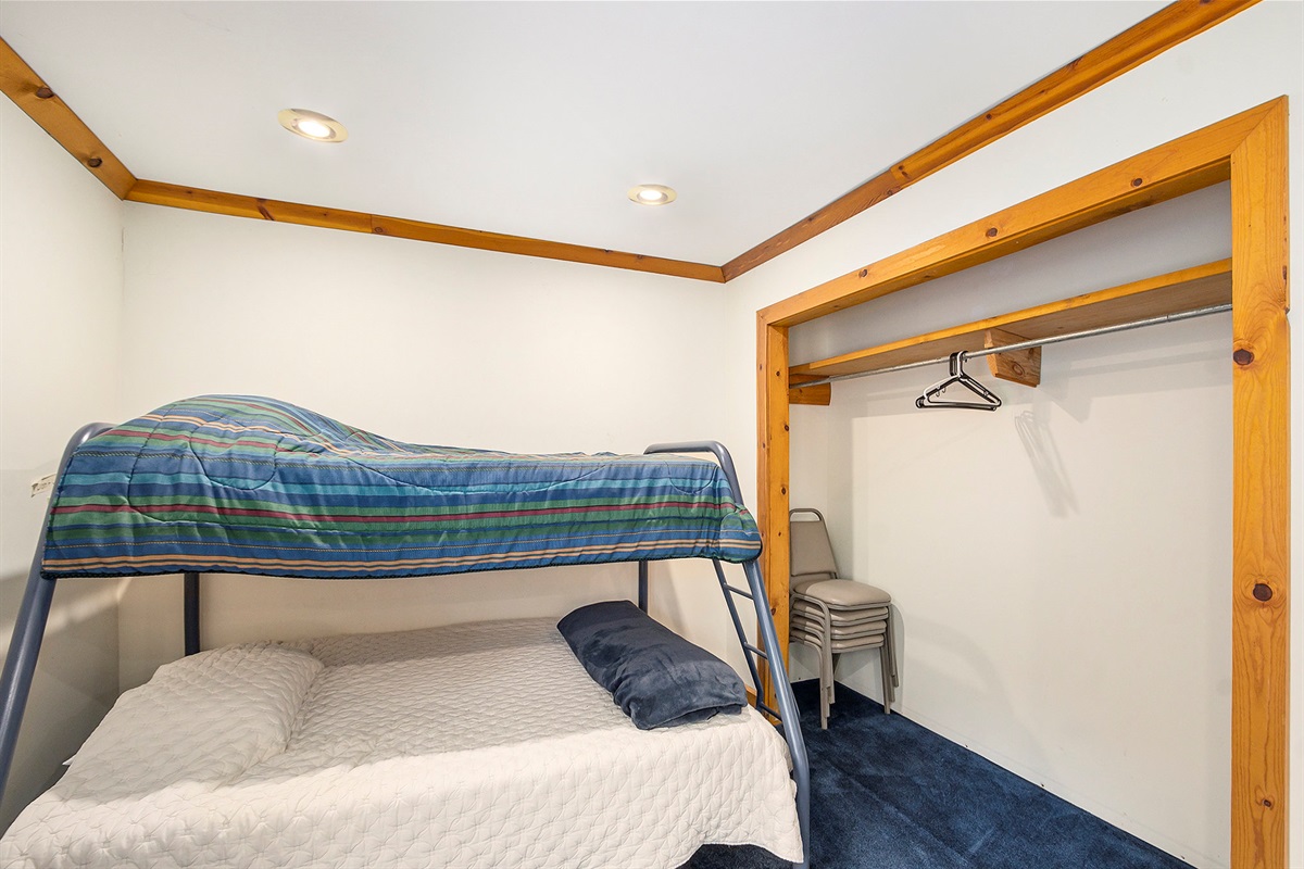 Bunk bed in master bedroom