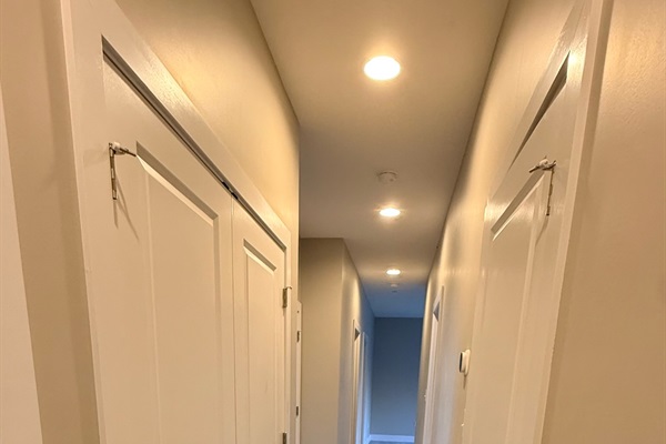 Lower level hallway.