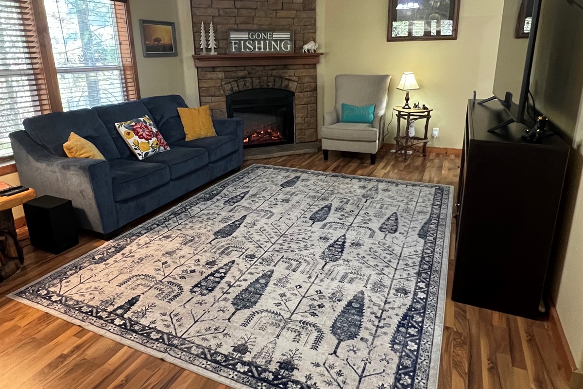 Living Room with Fireplace