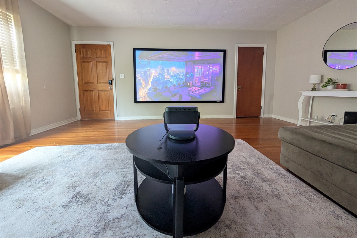 Projector in action