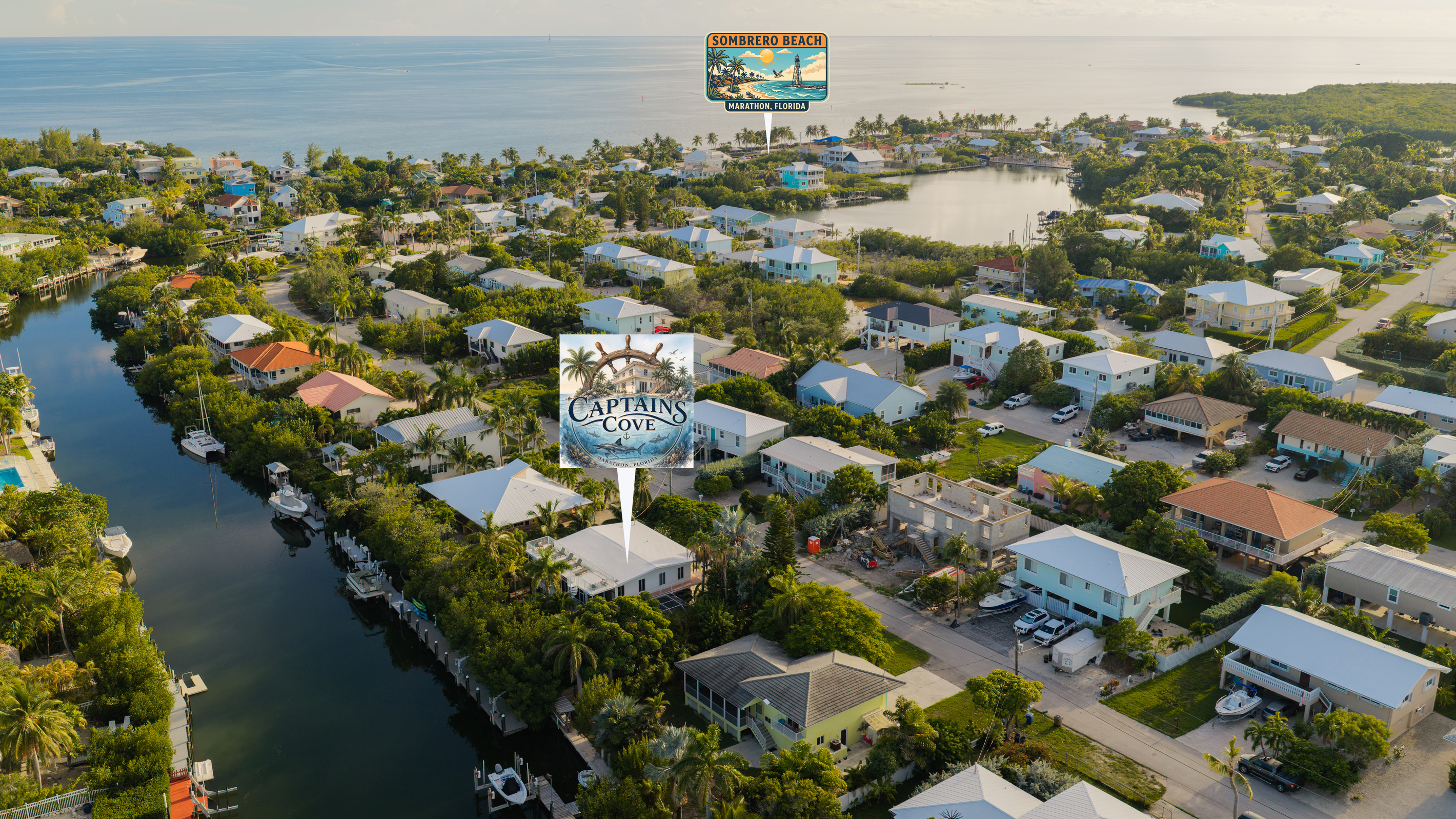 Only two blocks from Sombrero Beach!