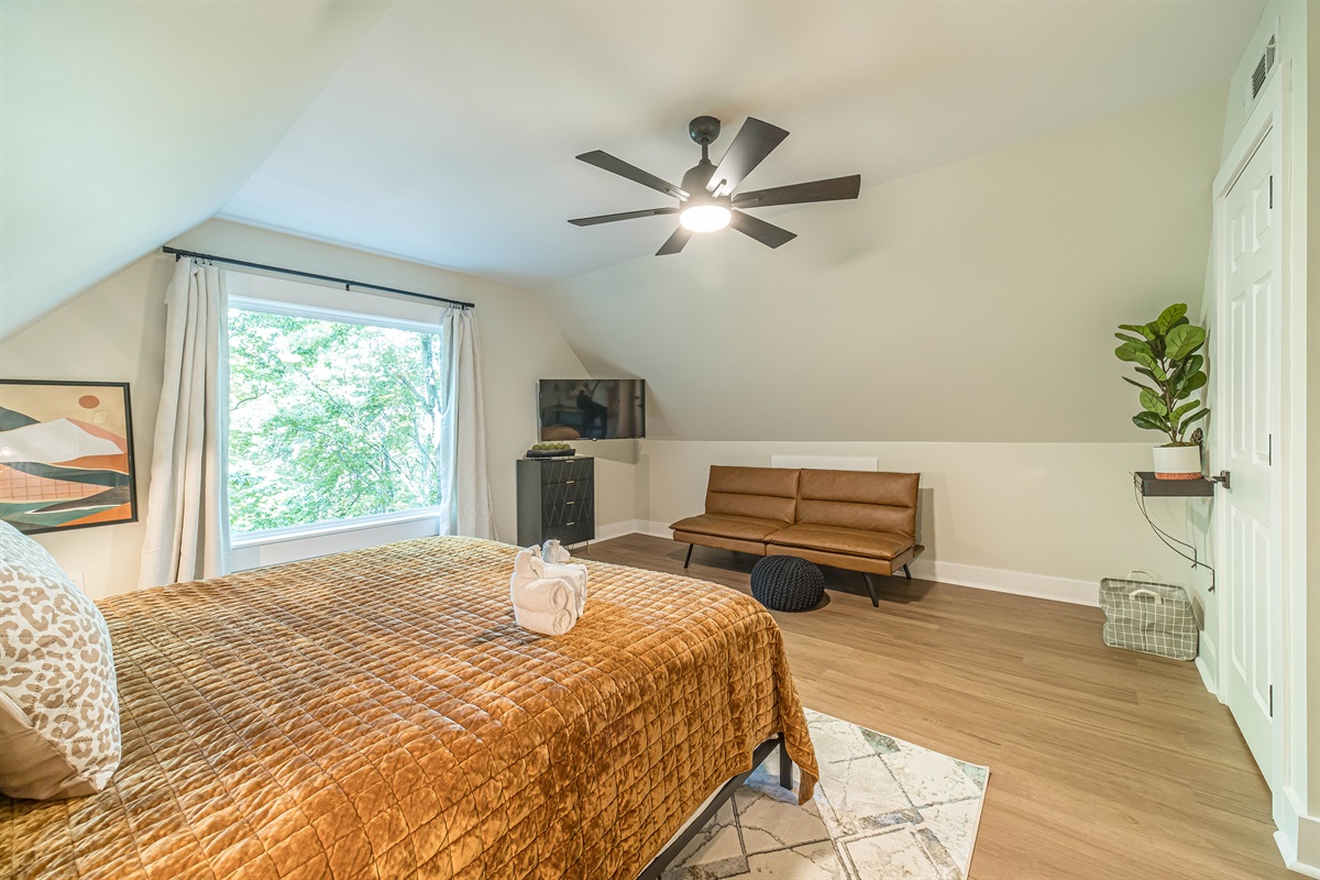 Cozy Up Upstairs in the Master Suite