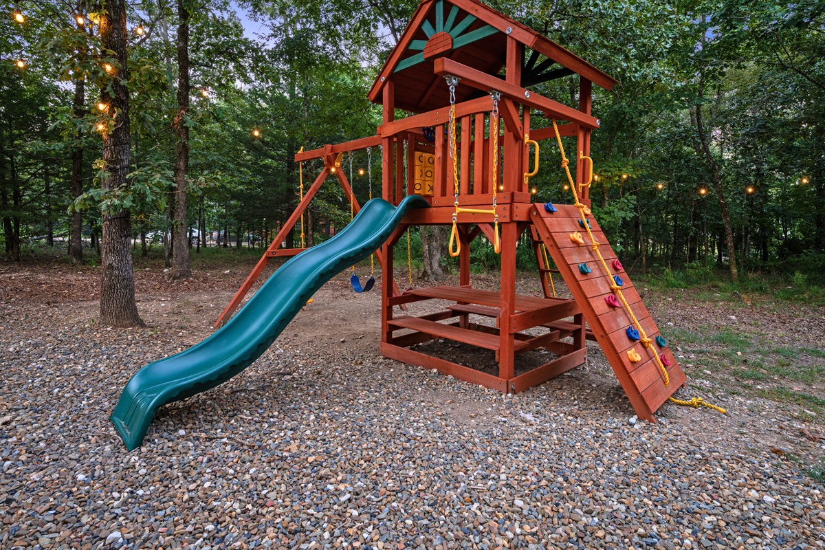 Brand new, private outdoor playset—perfect entertainment for kids during your stay.