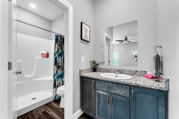 Bedroom #4 vanity & shower only