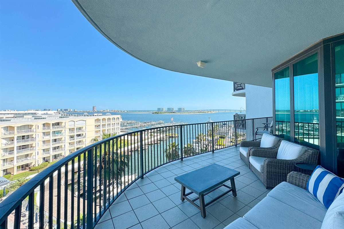 Step onto your balcony and let the soothing sounds of the bay wash over you.  This is your escape to paradise.