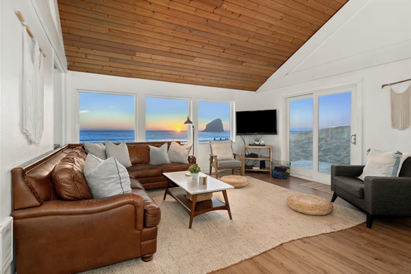 Slider provides easy access to the beach and hot tub