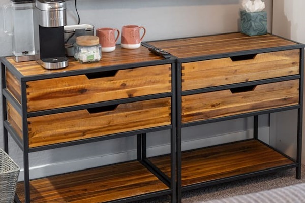 Charming coffee area, perfect for enjoying your favorite brews in a cozy and inviting corner.