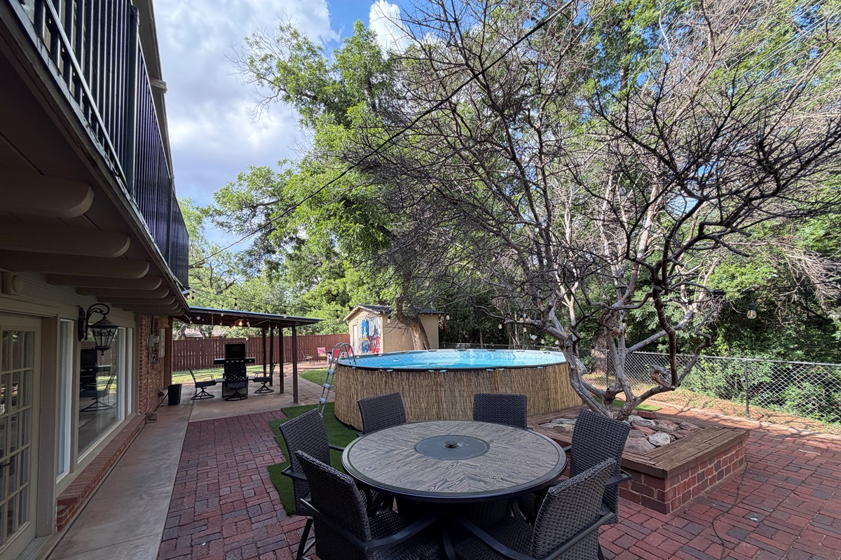 Enjoy the NEW above-ground SWIMMING POOL until after Labor Day Weekend!!