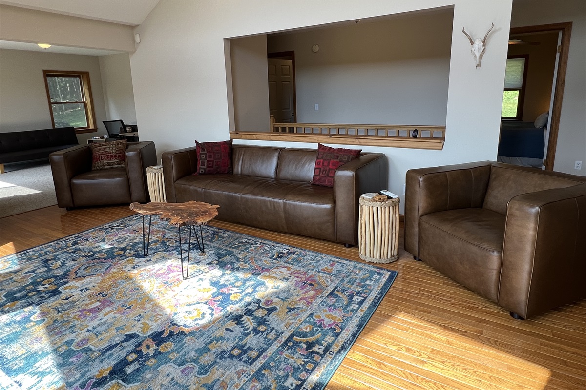 Plenty of seats to enjoy the large windows and view