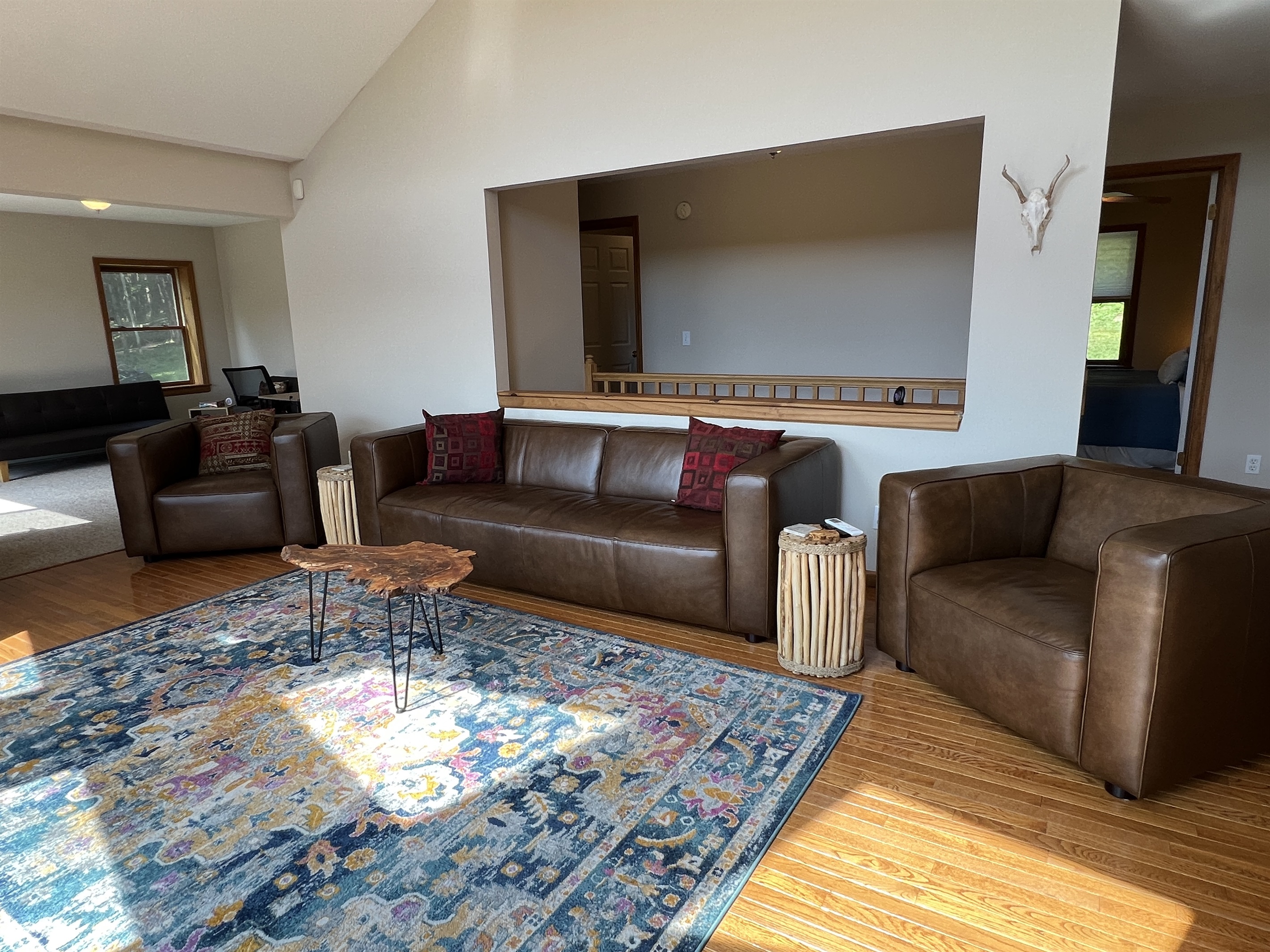 Plenty of seats to enjoy the large windows and view