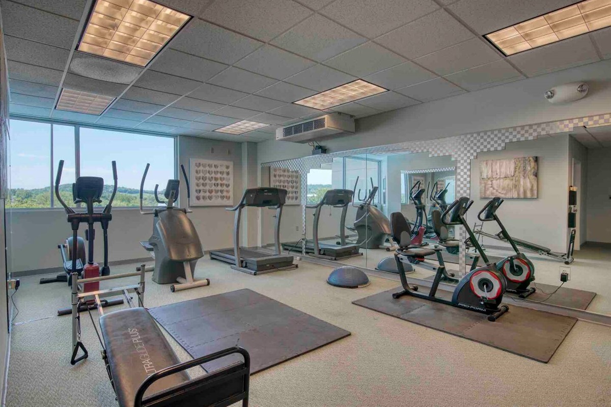 A fitness center is at your disposal during your stay, allowing you to maintain your fitness routine while enjoying your vacation.