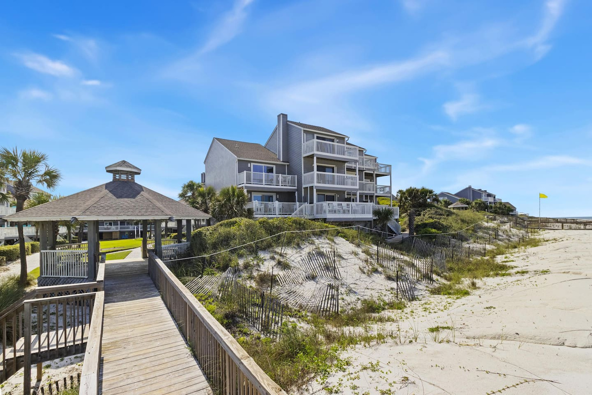 Step outside and take in all three Gulf-front decks at once &mdash; this is the home that lives as beautifully outside as it does inside.