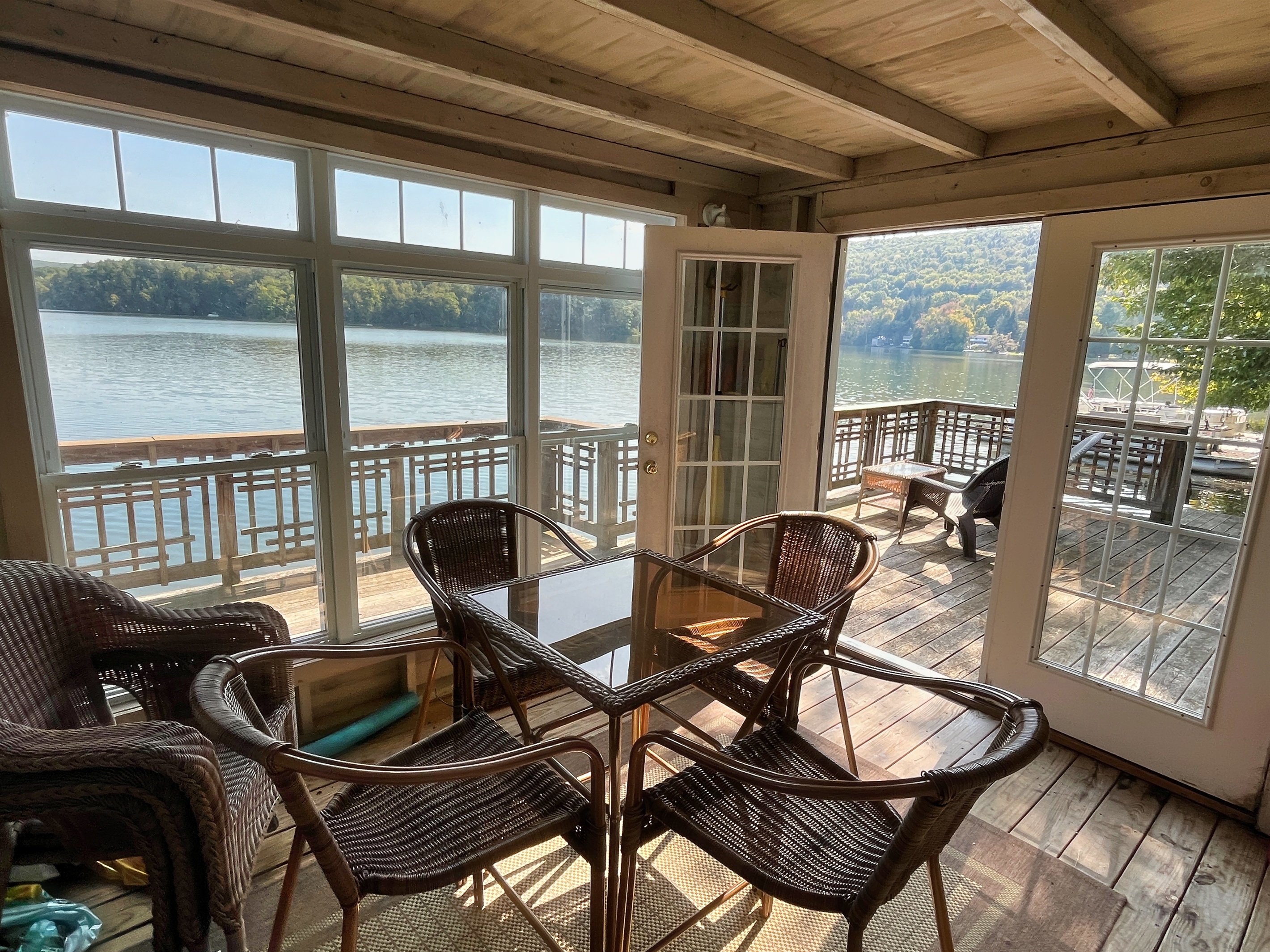 Lower deck cabana on your private waterfront