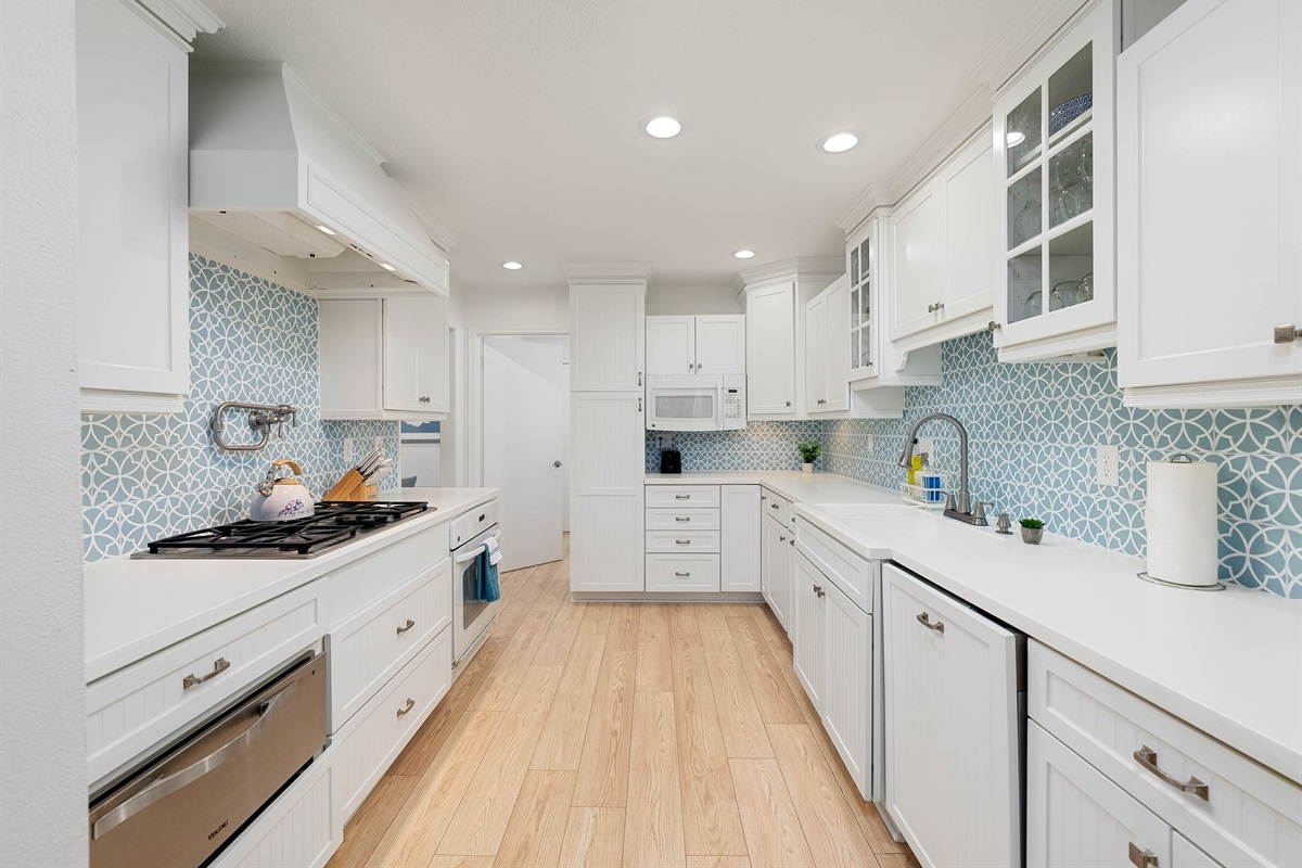 Large galley kitchen