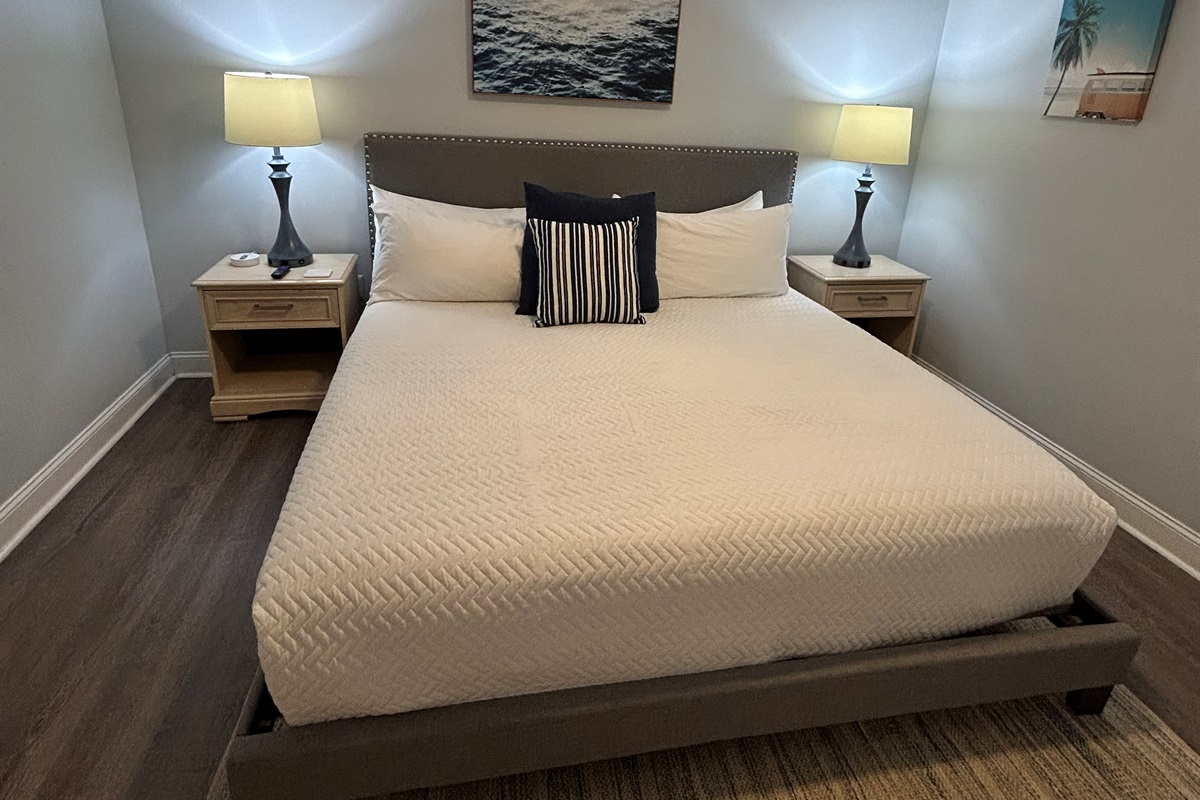 King Bedroom, Oceanview, 101, Isle of Palms, SC | IOP Escapes
