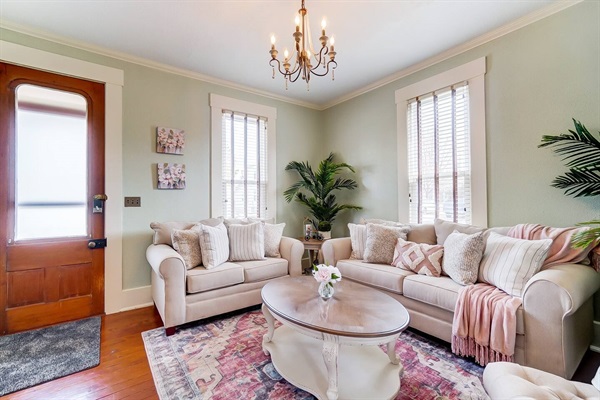 Family Room with lots of natural light