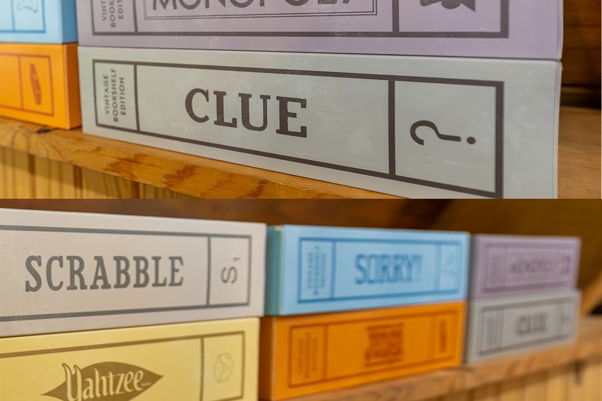 Have a blast playing classic board games in the living room.