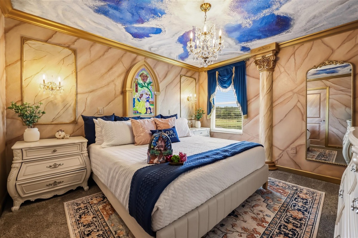 Beauty & the Beast king bedroom