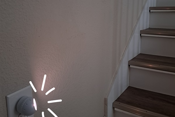 Strategically placed night lights throughout the house