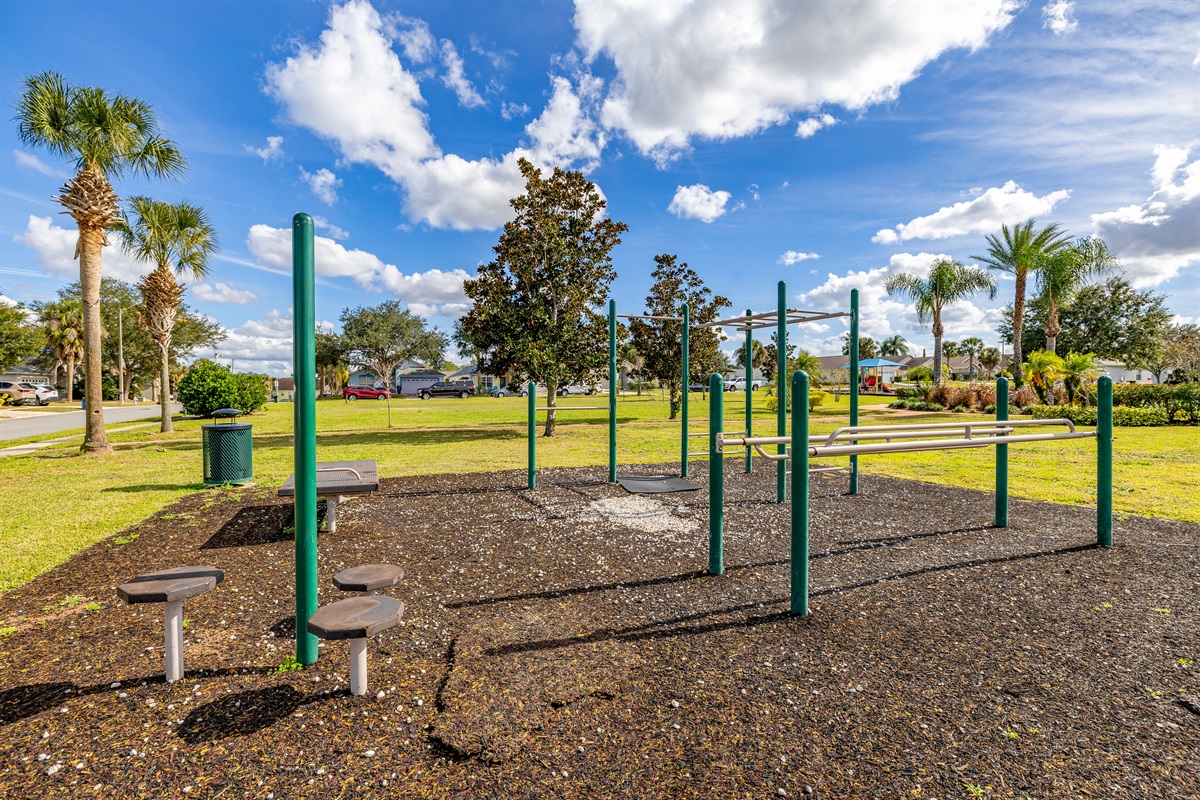 The outdoor exercise area.