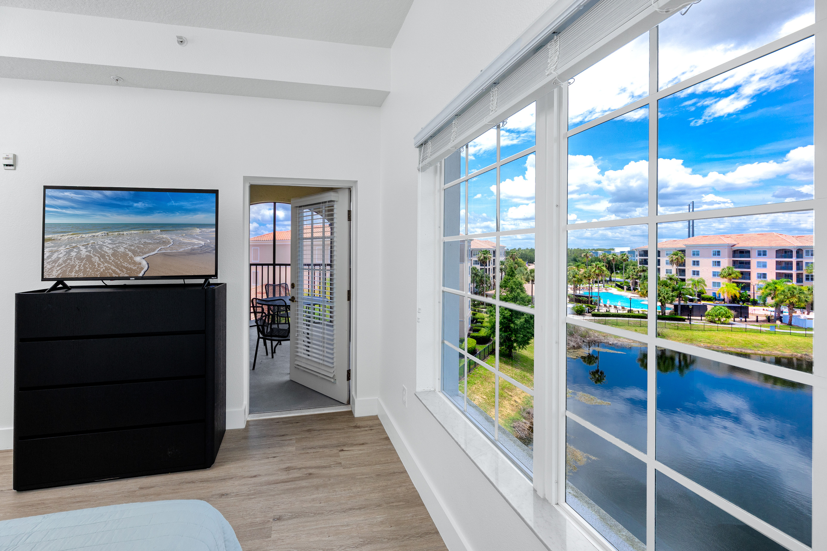 Balcony access and view