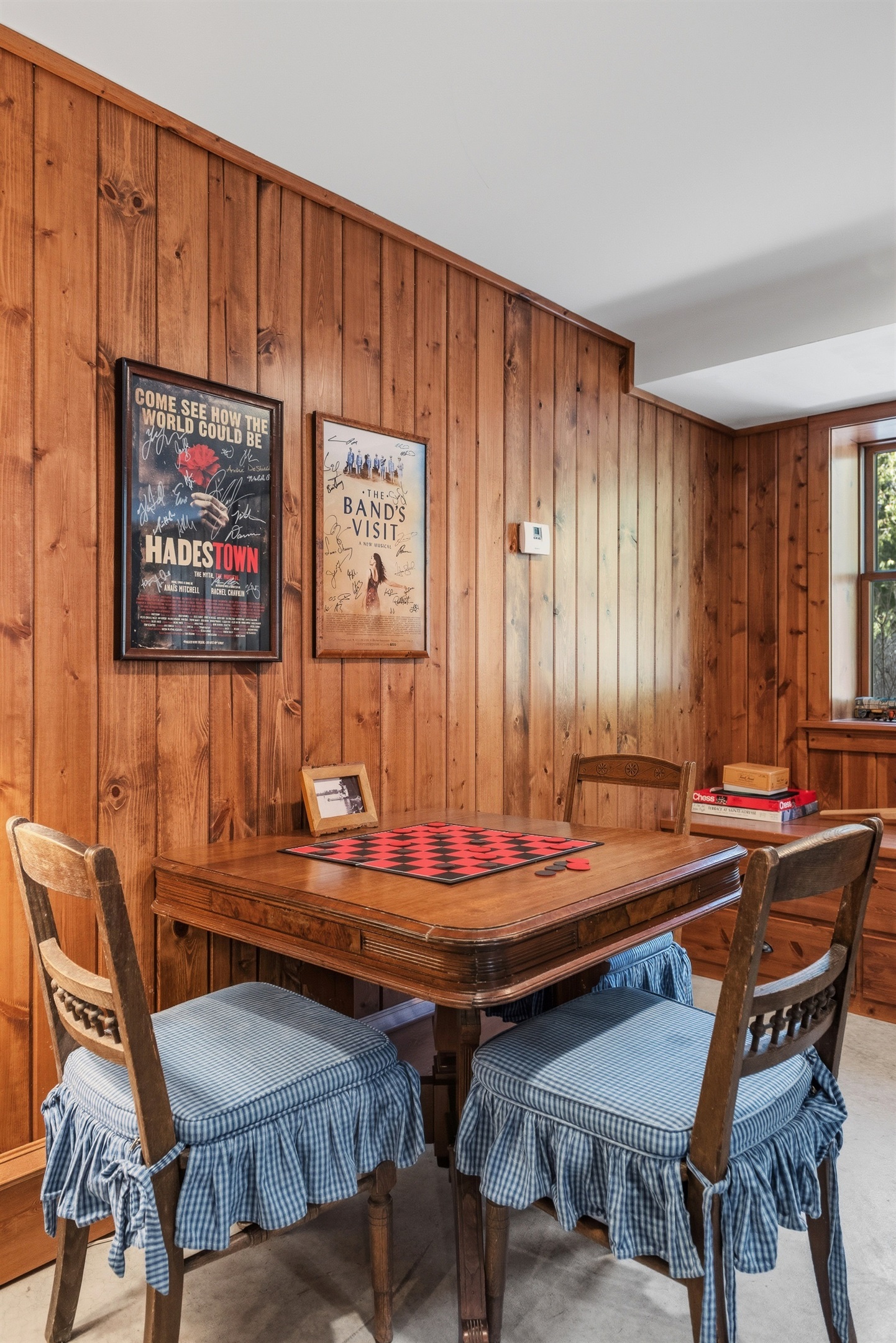 Family game time table ready for fun or competition - you choose. 