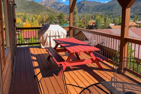 Host a family cookout on the deck on the main level!