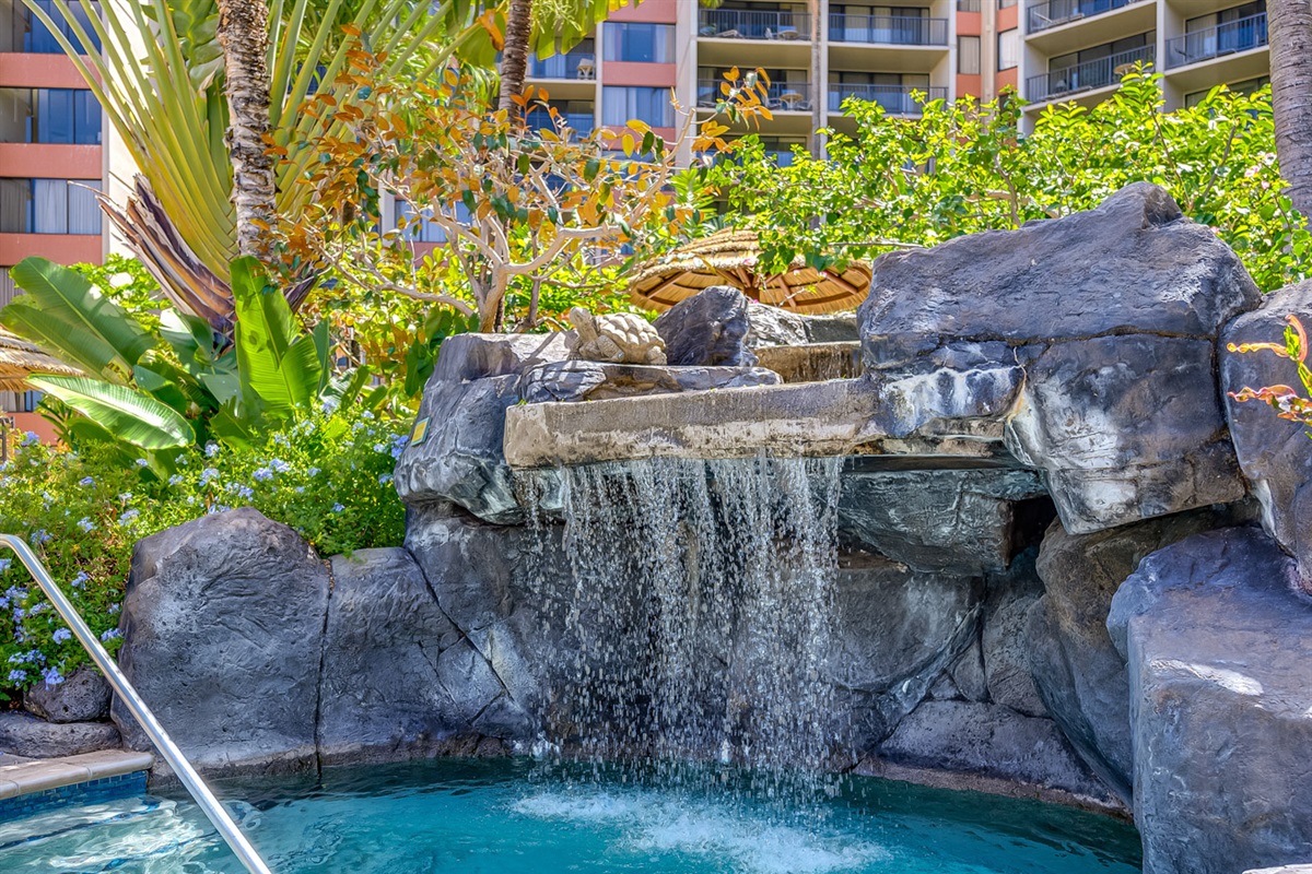 Waterfall Hot Tub