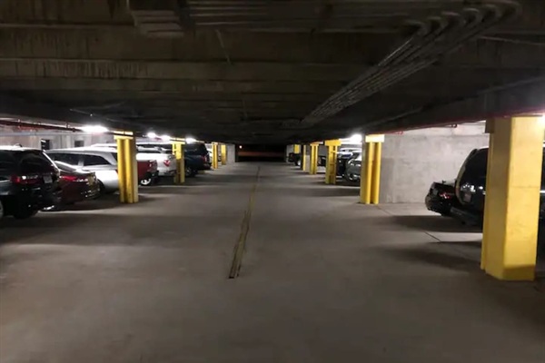 Parking garage underground 