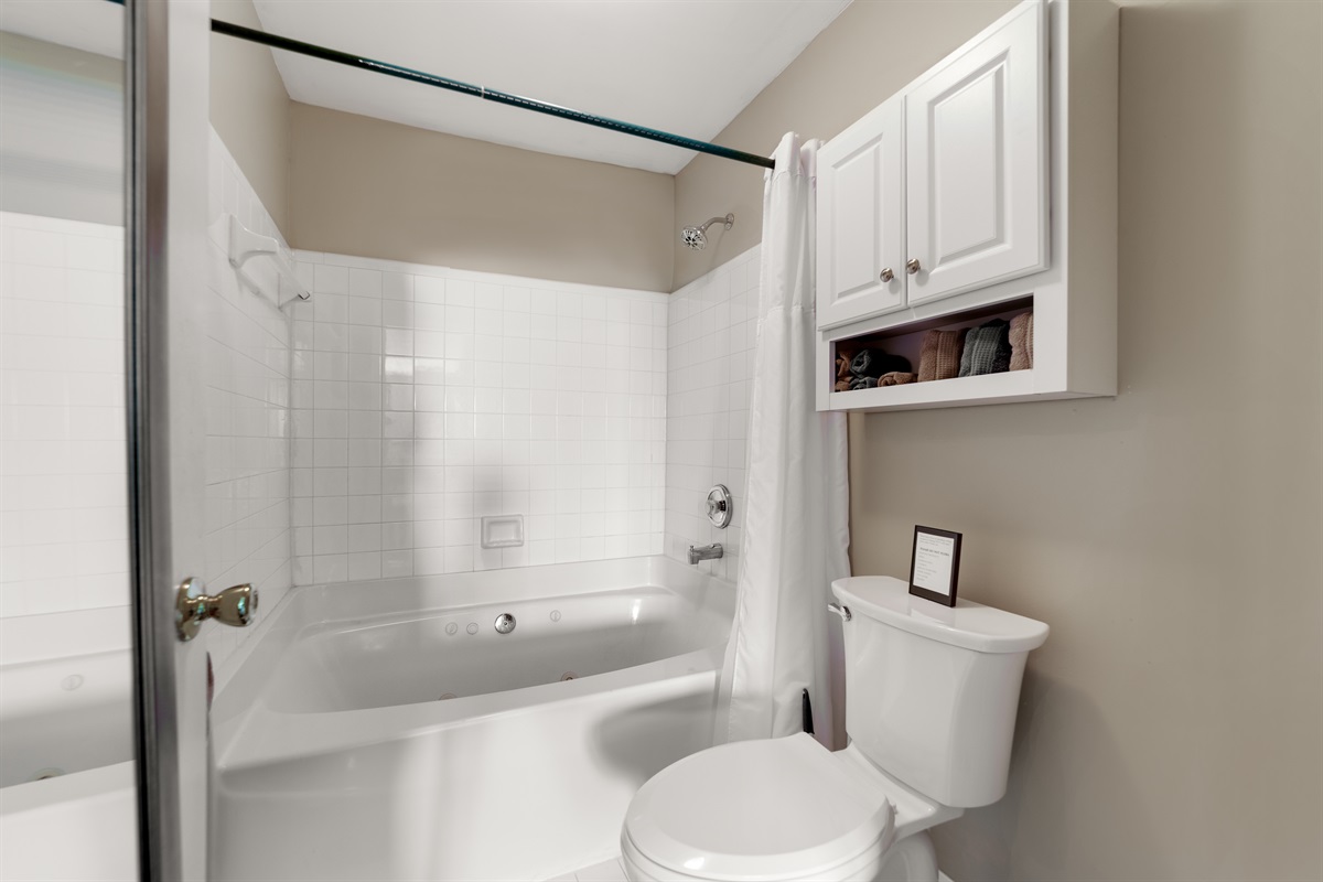 Master Bathroom has tub/shower combo