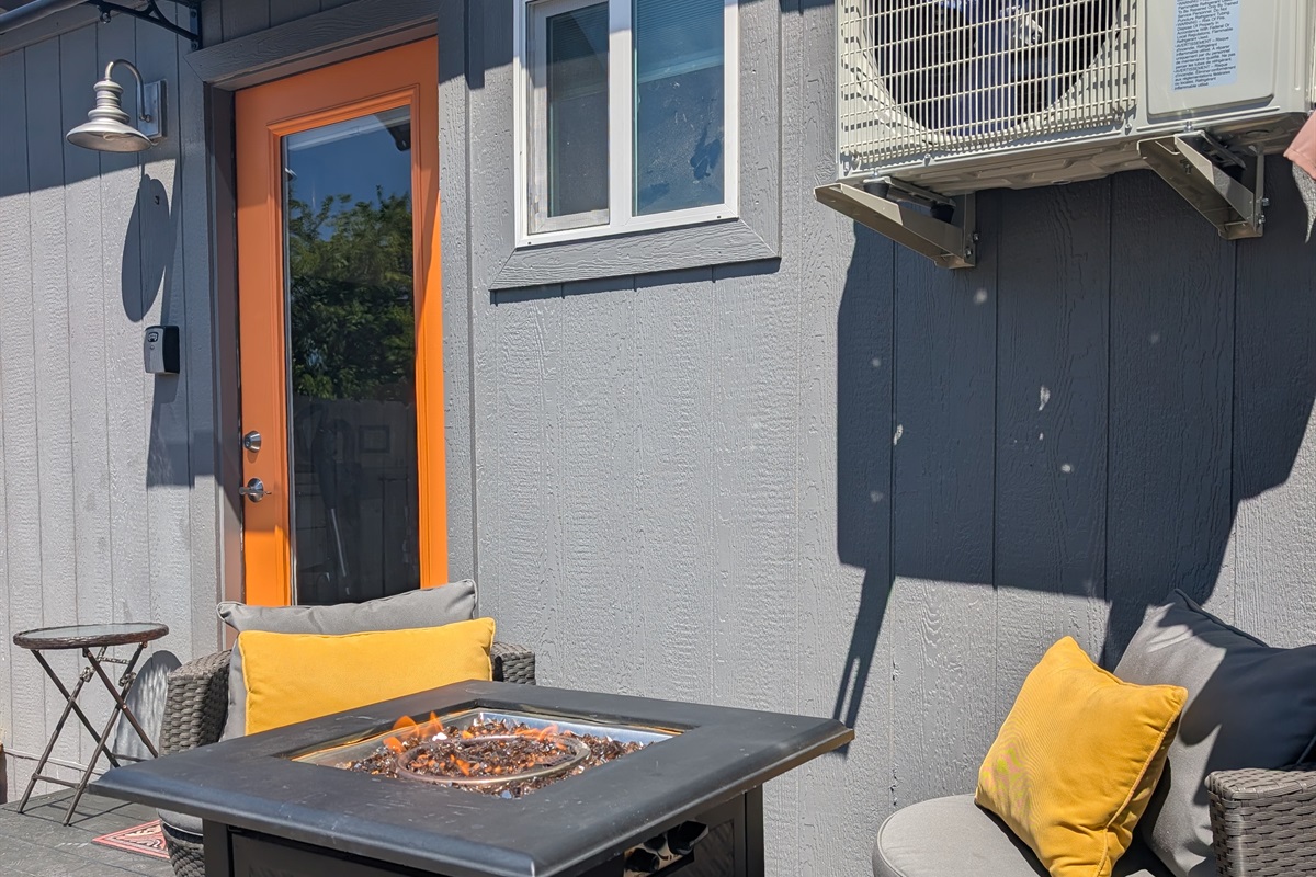 Fire pit and outdoor seating