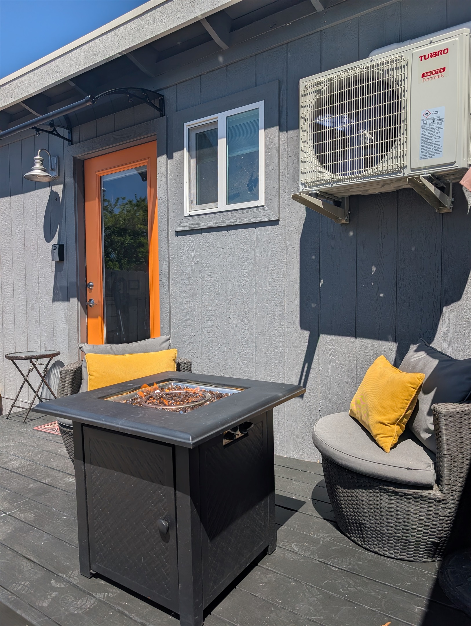 Fire pit and outdoor seating