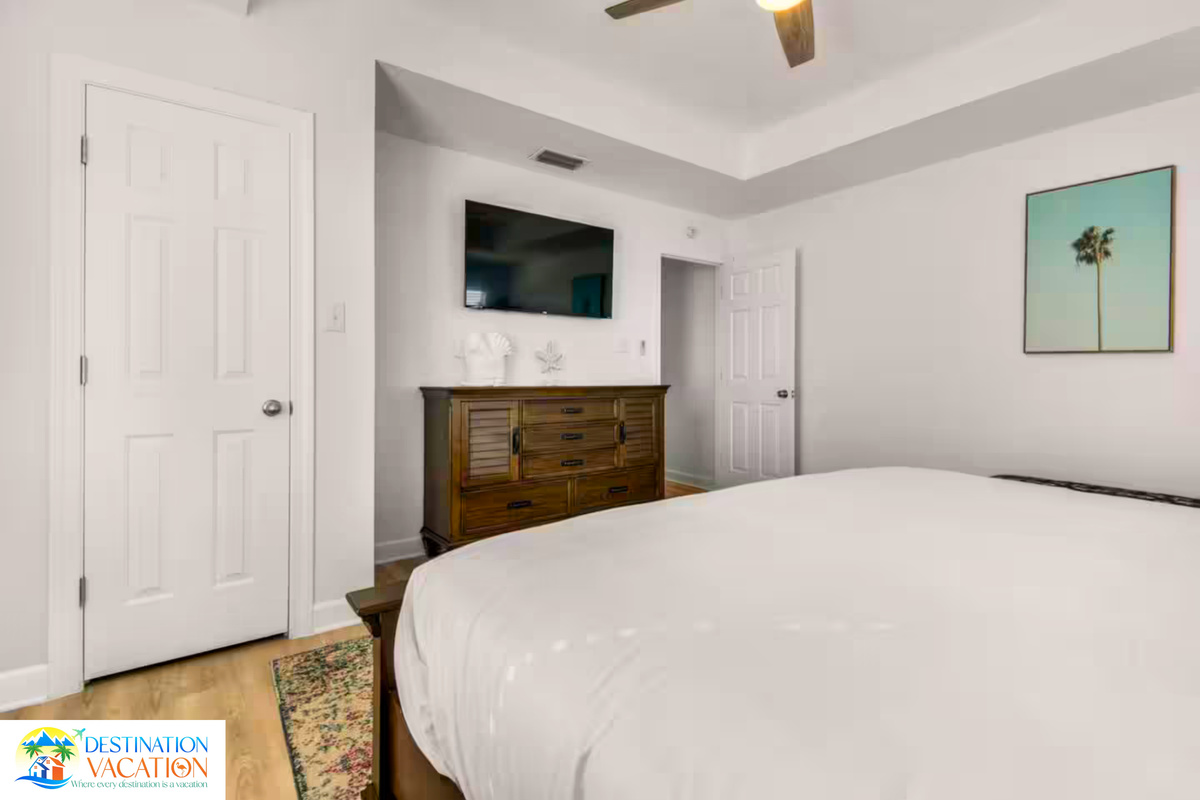 Simple elegance creates a welcoming bedroom sanctuary.
