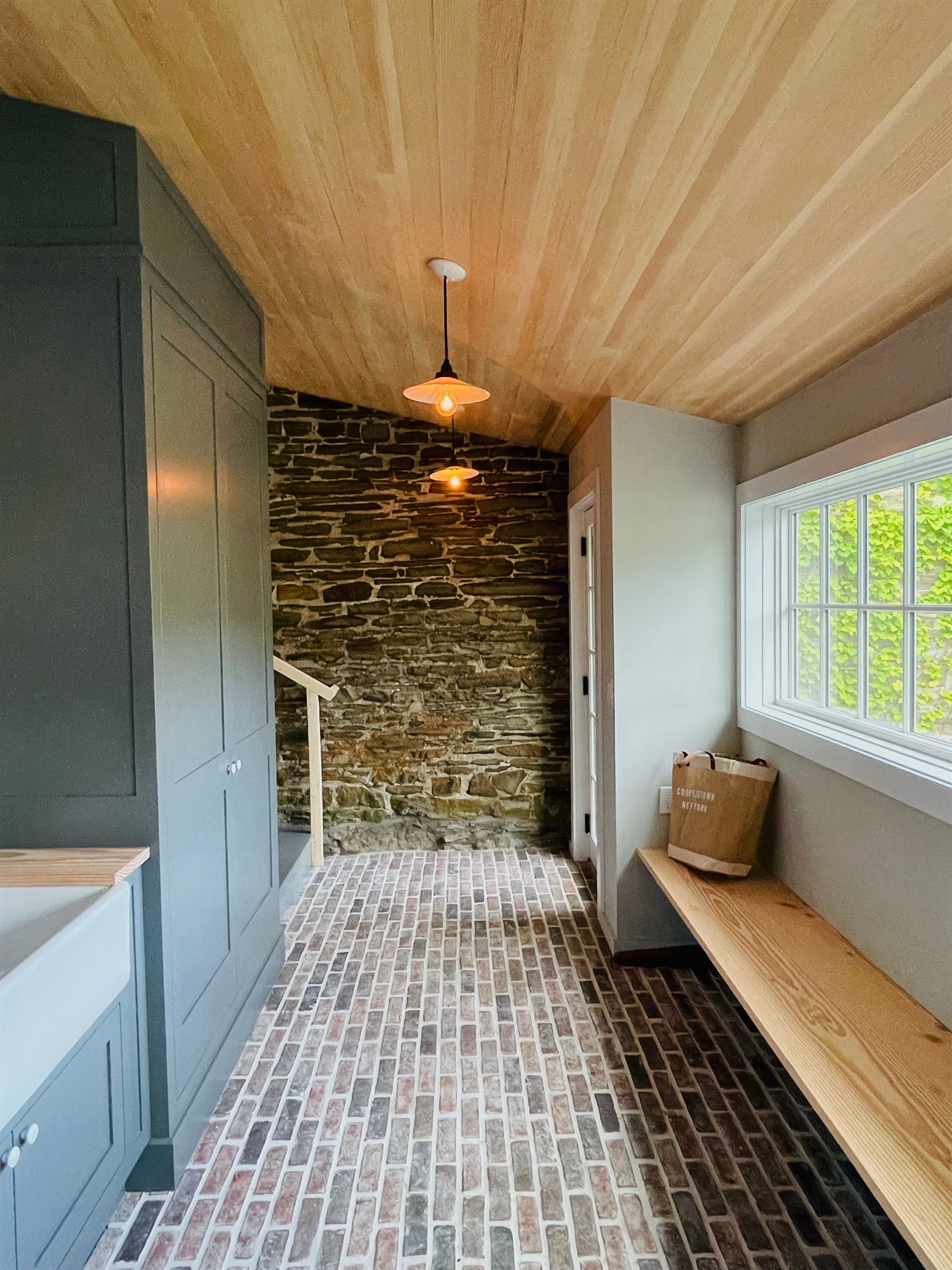 Hawk Field House - mudroom and entry from the driveway.